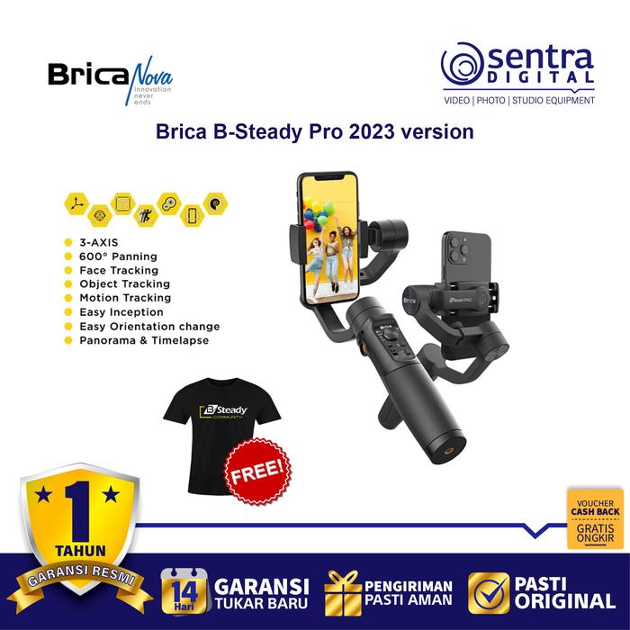 Gambar Brica B-Steady Pro 2023 Smartphone Gimbal Stabilizer dari Sentra Digital Kota Surabaya Tokopedia