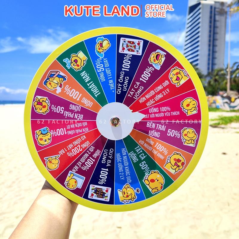  Vòng quay ăn nhậu Drinking Roulette 16 ô trò chơi uống rượu bia giải trí trên bàn tiệc quán nhậu quán ăn 
