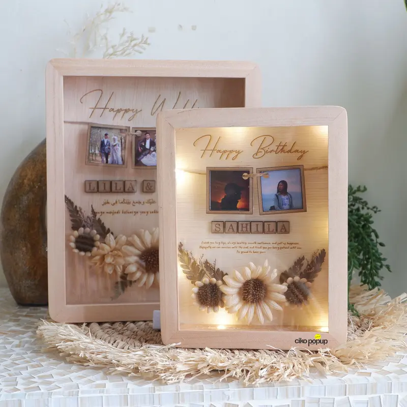 WOODEN RUSTIC - Kado Pernikahan Kado Wisuda Kado Ulang tahun Kado Birthday Kado Anniversary Kado Unik Kado Pacar Kado Valentine Kado Cowok 3