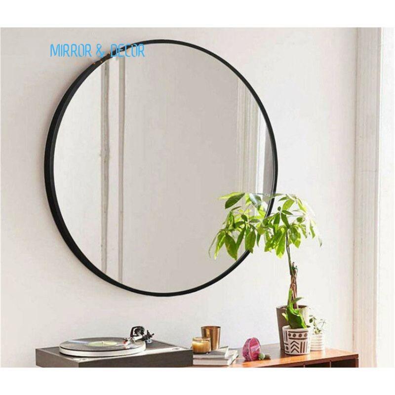 Gương tròn viền nhôm chống xước, Gương decor cao cấp, Màu sắc, Kích thước đa dạng, Đầy đủ phụ kiện  Gương Trang Trí 5