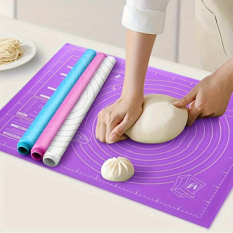 1pc, Extra Large Pastry Mat, Non-Stick Baking Mat, Counter Mat, Pastry Board Rolling Dough Mat, Multiple Sizes and Colors to Choose from, for Bread, Candy, Cookie Making, Baking Tools, Kitchen Gadgets, Kitchen Accessories