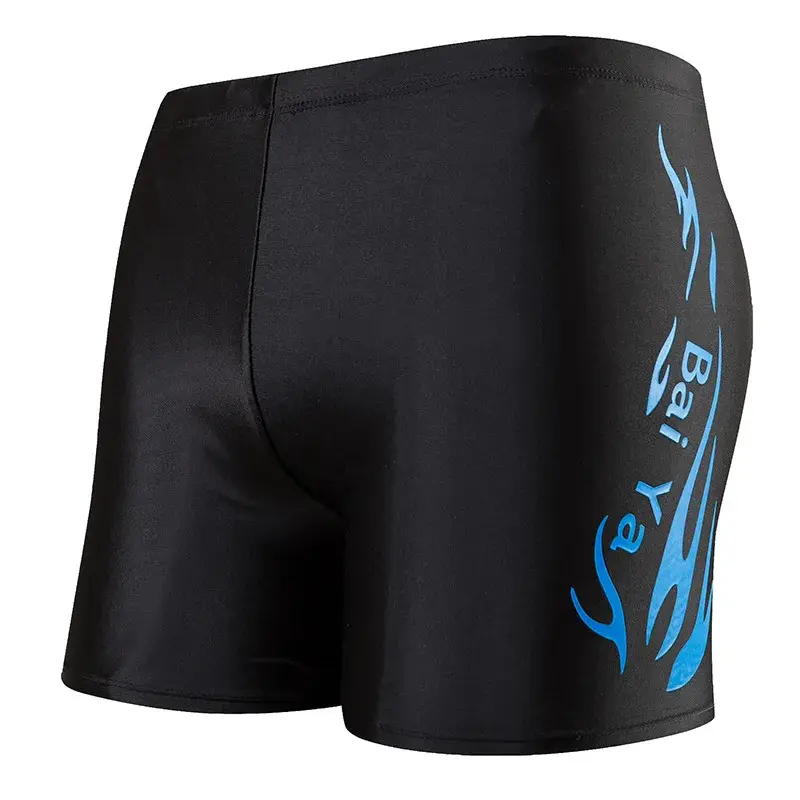 Men Elastic Swimming Trunks Swimwear Beach Swim Sport Short Briefs Surfing Summer Swimsuit Boxer Shorts Bathing Suit 1