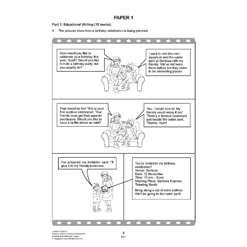 High Quality Conquer English PSLE Simulated Examination Papers | Revision | Primary English School Assessment Books  SAP 4