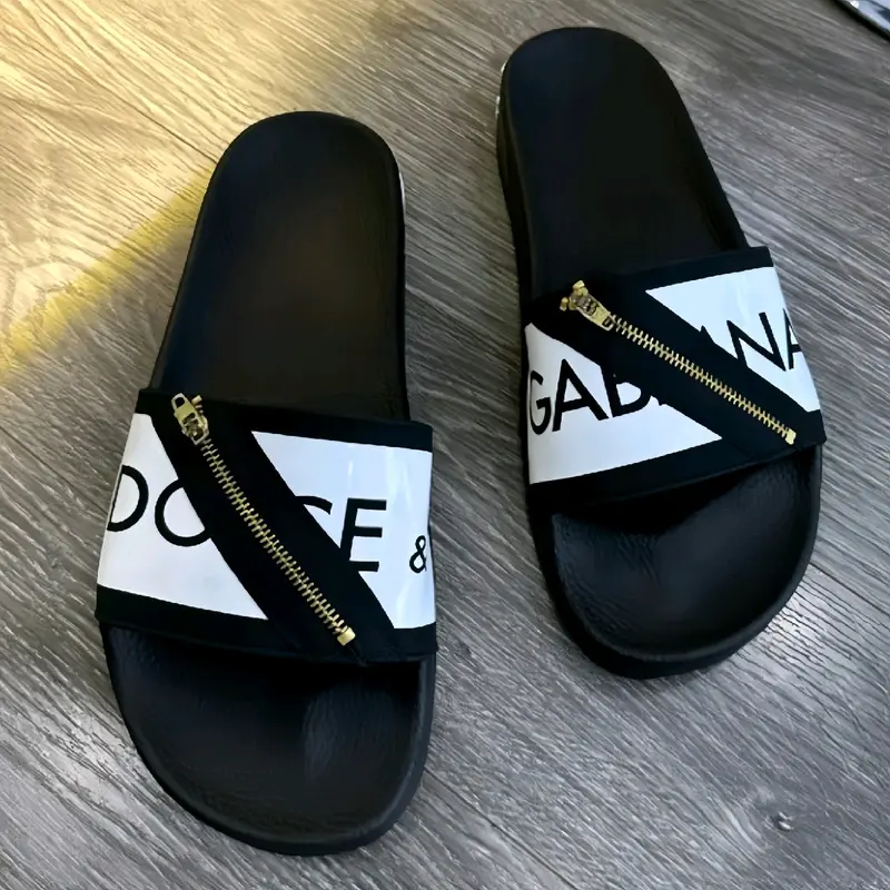 Dép Quai Ngang Nam Nữ Khóa Chéo - Quai Da 2 Lớp,Kiểu Dáng Boy Phố Hottrend DéP Slipper Đế Bằng 1