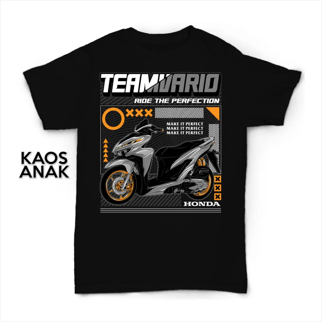 KAOS MOTOR ANAK RACING TEAM VARIO DISTRO KAOS ANAK 2-14 TAHUN