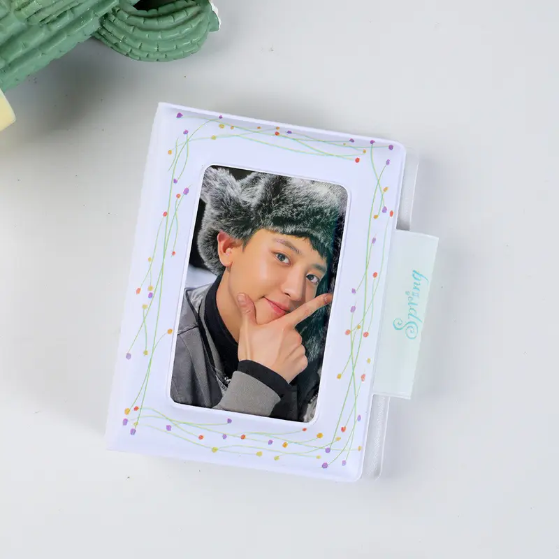 Album Ảnh Thẻ, 32 Khe, 3Inch / 2R, Chủ Thẻ Kpop LOMO, Thiết Kế Chó Lò Xo Và Thiên Thần, Trong Suốt, Cho Thẻ Tín Dụng ID, Sách Sưu Tập Mini, Tuyệt Vời Làm Quà Tặng Decor 8