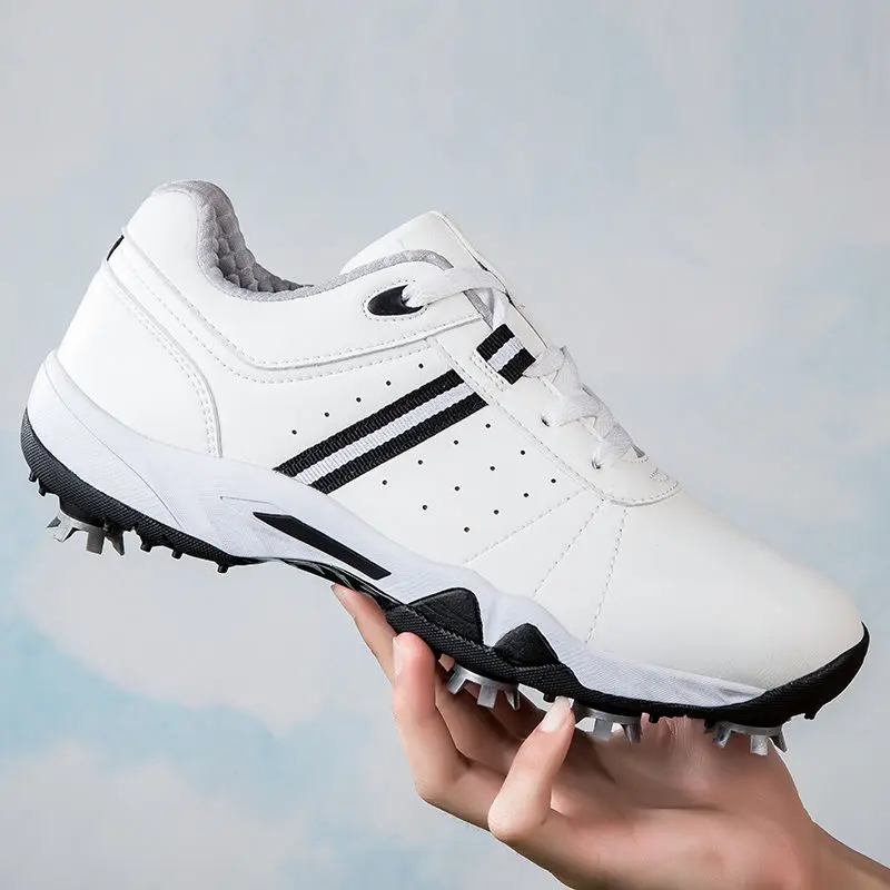 New plus Size Golf Shoe Men's and Women's Automatic Rotating Buckle Fixed Studs Golf Men's and Women's Sneaker