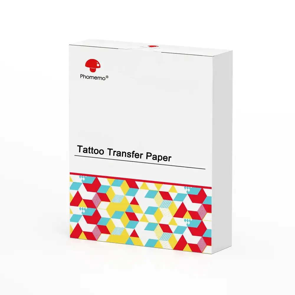 Phomemo Tattoo Transfer Paper, 100 Sheets A4 Size, Thermal Stencil Paper for Tattoo Transfer Kit Commercial & Personal Use, DIY Tattoo Tracing Paper Compatible with M08f Printer & Tattoo Supplies, Stocking Fillers Gift