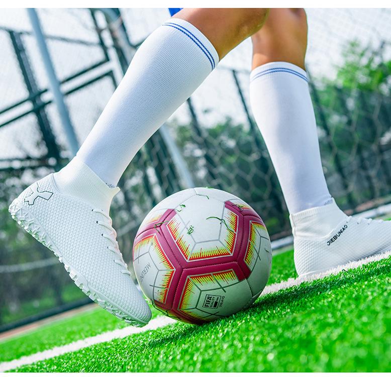 Product Introduction of In Stock Professional Soccer Shoes Teenagers Race Shoes Green Field Combat Boots Men's and Women's Football Boots 47 Soccer Shoes Boys and Girls Teenagers Students TF Broken Nail AG Long Nail Artificial Flat Leather Foot Training Transport 23