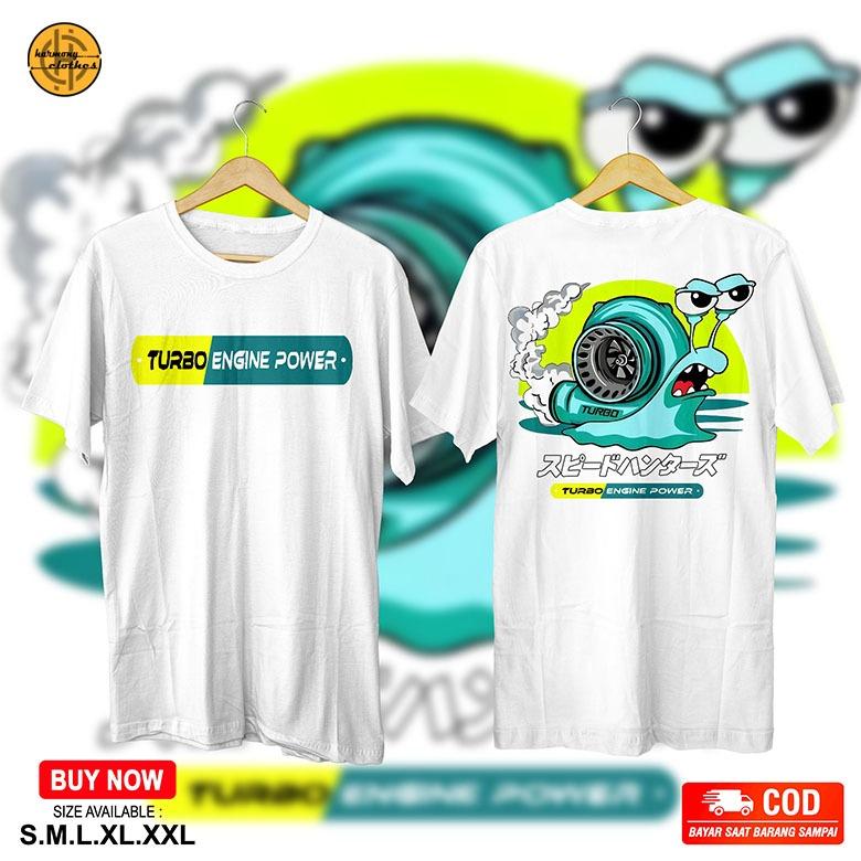 KAOS JDM TURBO SNAIL GARRY OTOMOTIF CUMI DARAT ENGINE DIESEL POWER Cotton Combed 30s R.04 5