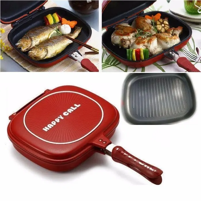 HCALL DOUBLE PAN ALAT PEMANGGANG SIDE PAN 32cm 2 SISI