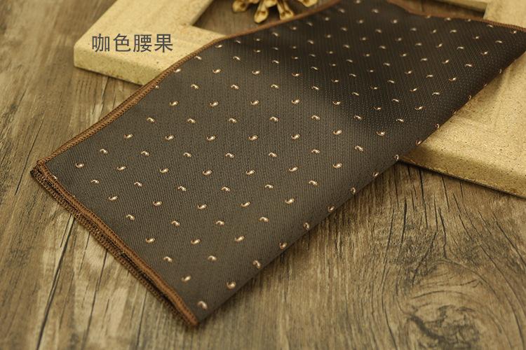 Product Introduction of 23cm Classic Retro Light Gold Champagne Coffee Pocket Square Cashew Pattern Jacquard Handkerchief Accessories for Men Business Gift Suit Banquet Wedding 24