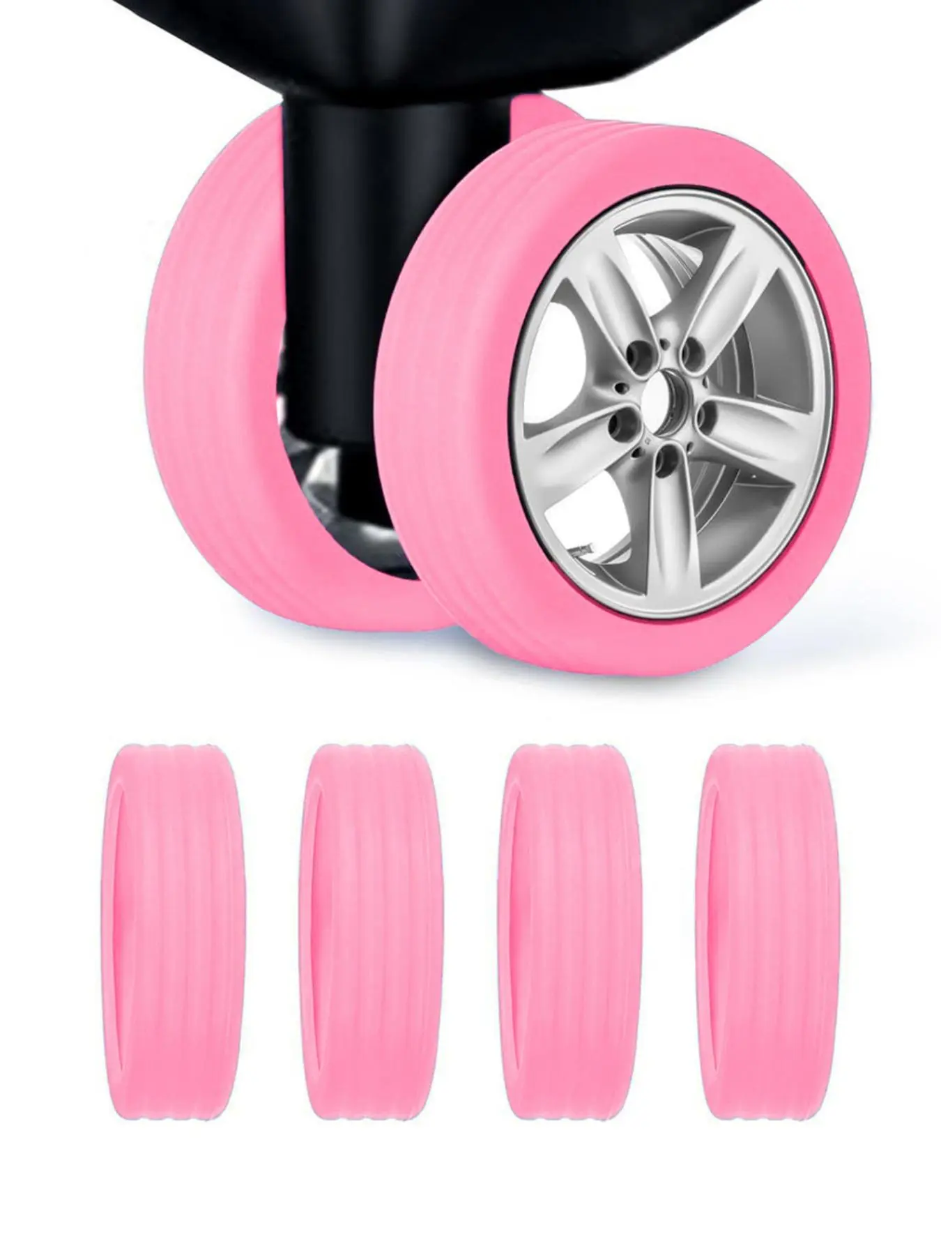 Luggage Wheel Protective Cover, Wear-resistant Universal Cover, Durable DIY Bag Accessories for Travel Case Wheel
