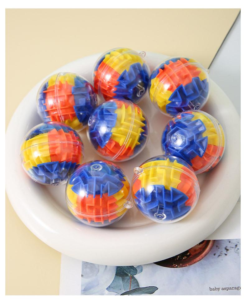 3D Maze Ball Puzzle Toy Spherical Intelligence Cube Educational Focus ...