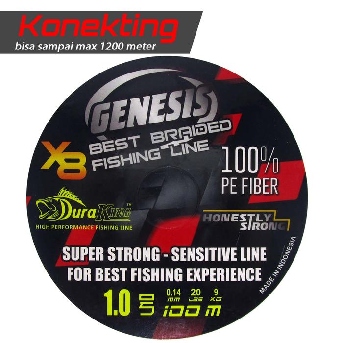 Gambar Senar PE Duraking Genesis X8 Multi Color 100 Meter Konekting - PE #1 dari Sagara Pancing Kab. Sukabumi 4 Tokopedia
