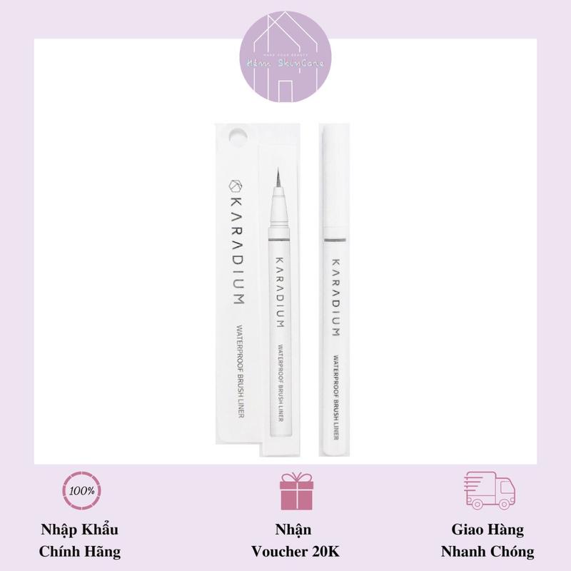 Karadium Waterproof Brush Liner - Bút Dạ Kẻ Mắt Nước Cosmetic Nữ