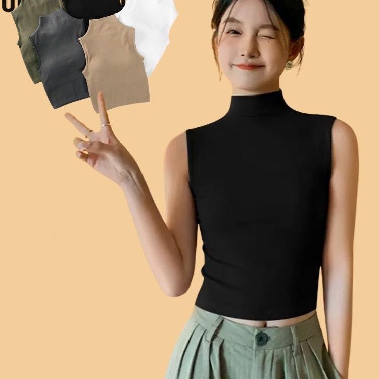 Áo Bra Ba Lỗ Cổ 3p Dáng Dài Có MÚT Nâng v1 Màu Pastel BIGSIZE CO GIÃN