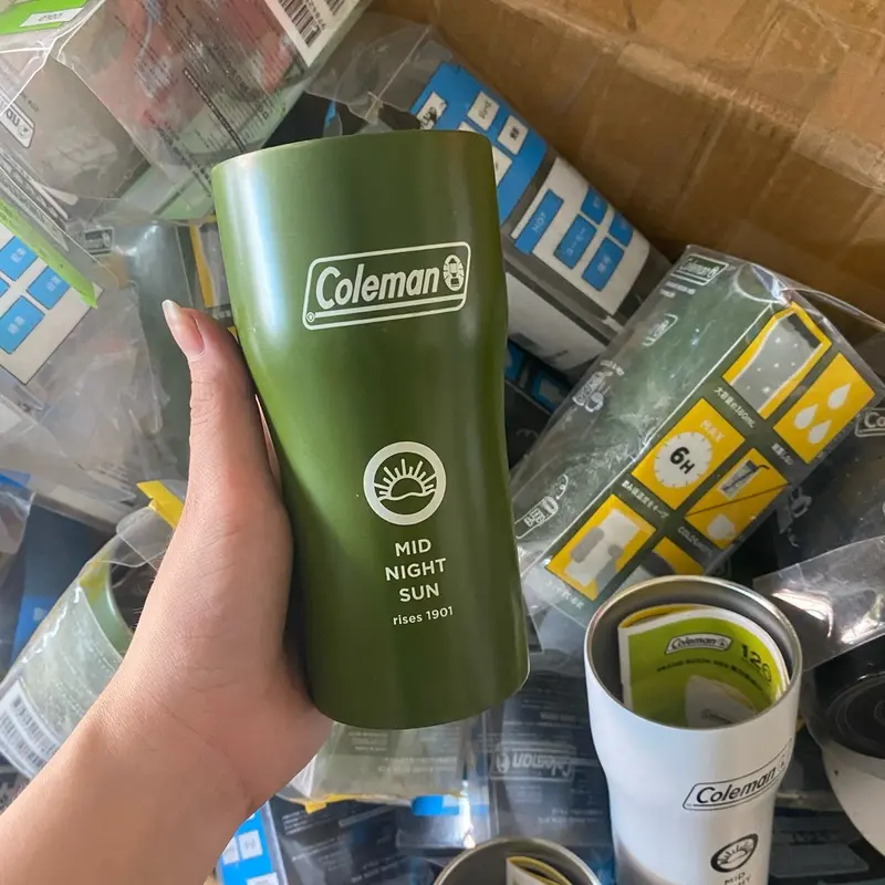 LY/CỐC GIỮ NHIỆT NHẬT Coleman  380ml - inox304 2 lớp - không tơm mồ hôi. 0