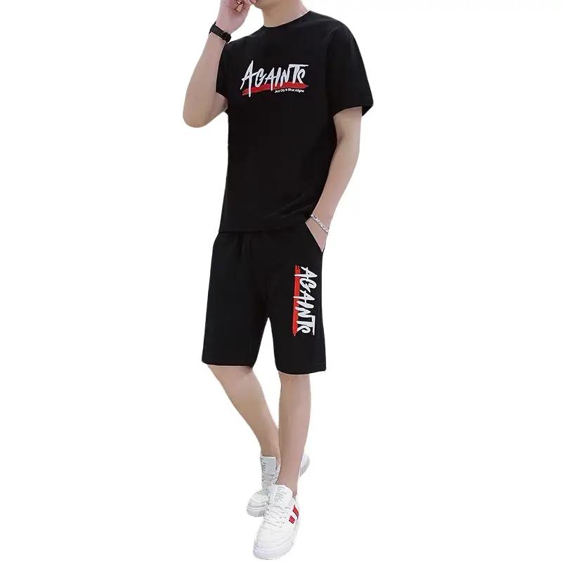 Bộ Đồ Hot Trend 2024 Thể Thao Nam Chất Thun Lạnh Co Giãn 4 Chiều ,Vận Động Thoải Mái , Họa Tiết Chữ Năng Động Chạy Bộ Sport Đồng Quần Ngố