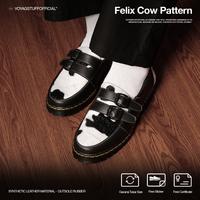 Gambar Voyagstuffofficial - Felix Cow Pattern - Sepatu Penny Loafers Slip On Pria - BLACK, 39 dari Voyagstuff_NEW Kab. Bandung 1 Tokopedia