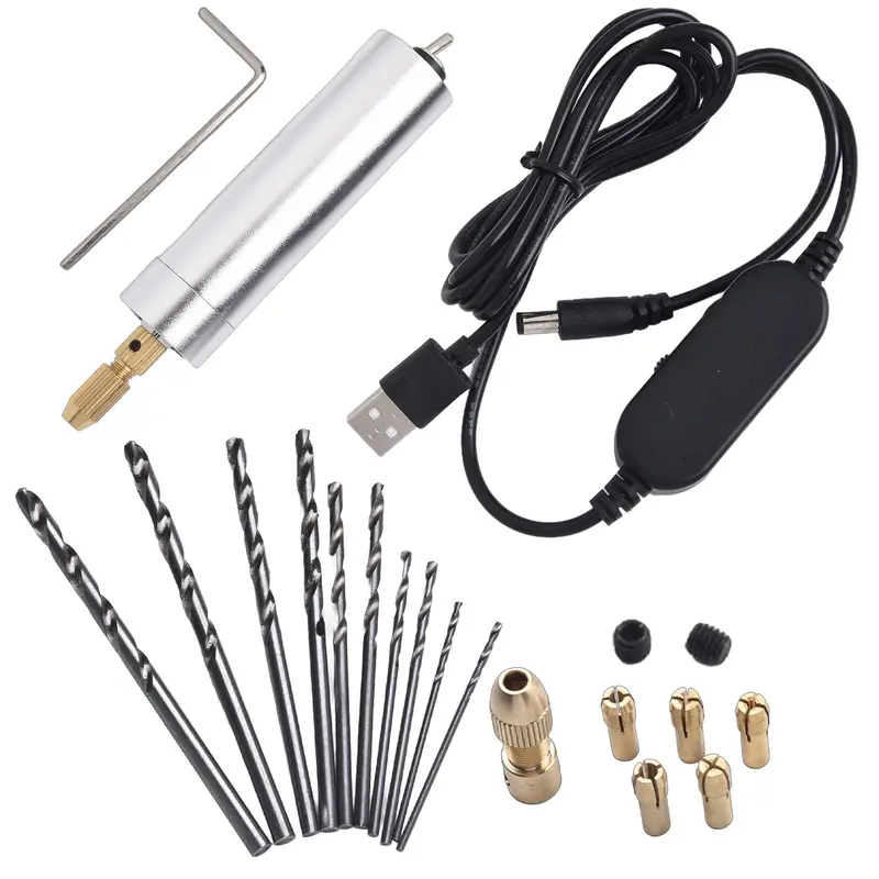 Máy Xay Điện Mini, Để Mài Và Đánh Bóng, Máy Khoan Điện Và Bộ Bút Khắc 4
