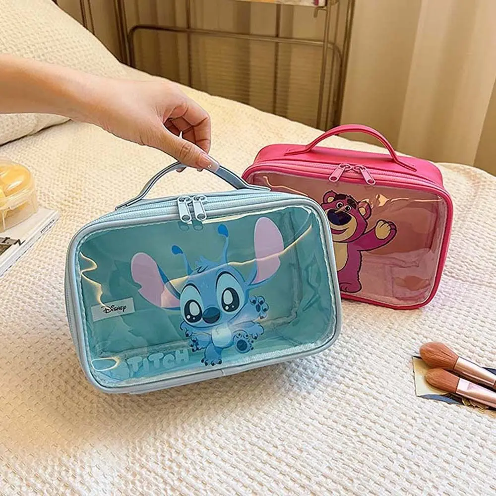 Lotso Transparent Cosmetic Bag Sitich Waterproof Cartoon Makeup Pouch Bag Multifunction Zipper Travel Wash Bag Female/Girls