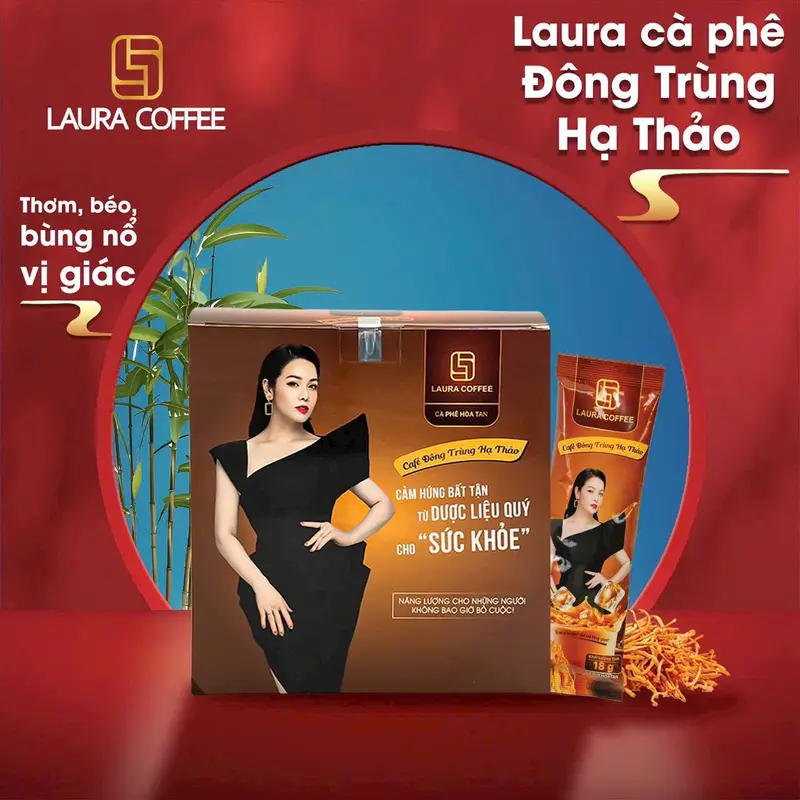 1 Hộp Laura Coffee Nhật Kim Anh Đông Trùng Hạ Thảo 1