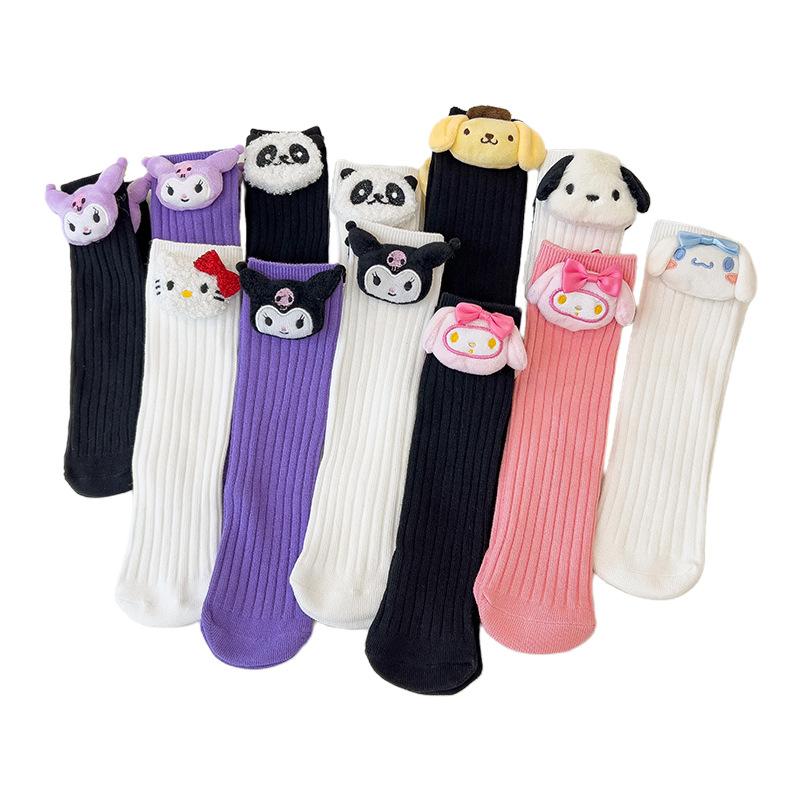 Product Introduction of Tất vớ Cao Cổ Kuromi Cho Bé Gái 3-12 Tuổi Tất Trẻ Em 100% Cotton Xuất Nhật Siêu Mềm Mịn PK221 21