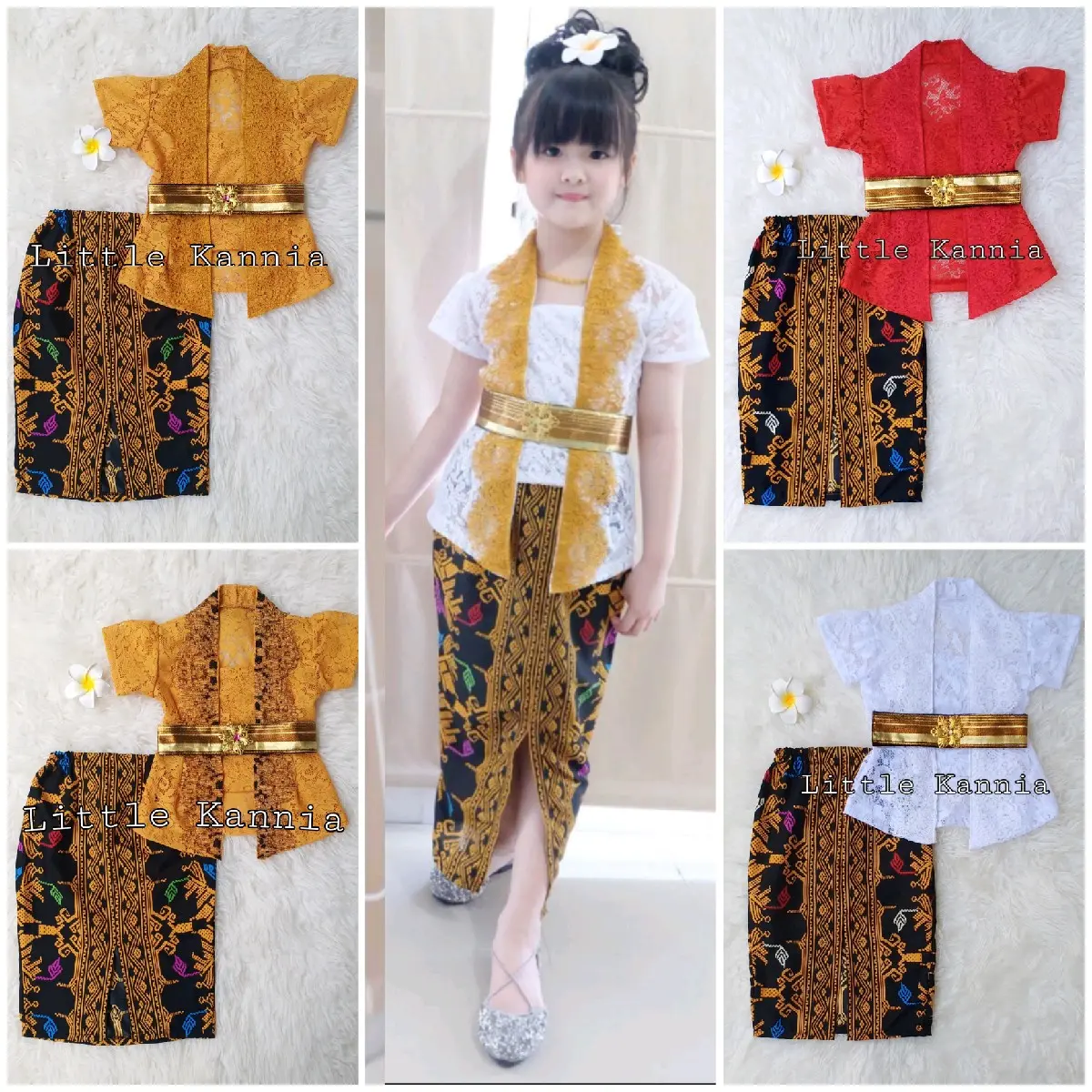 SET KEBAYA ANAK KARTINI TANGAN PENDEK LK027