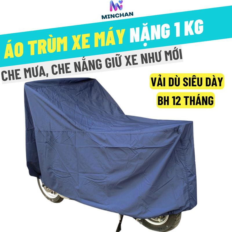 [Vải Dày Nặng 1kg] Bạt Phủ Xe Máy KingBrella Chống Nắng, Mưa, Bụi - Áo Trùm Xe Máy Cao Cấp Phủ PU 2 Mặt Cách Nhiệt