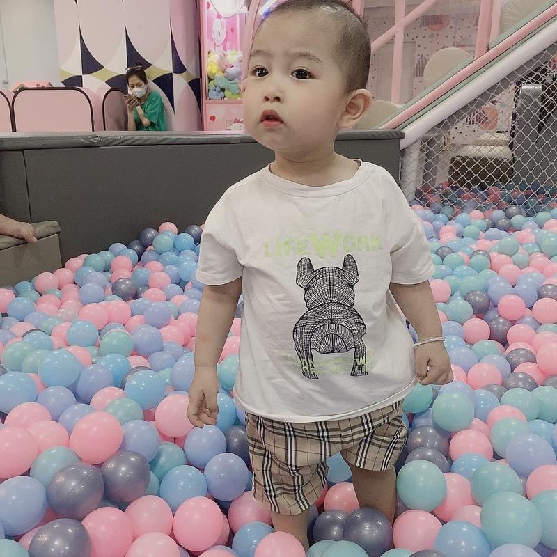 Set 100 200 quả bóng nhựa mềm nhiều màu cho bé chơi đùa kích thước 5,5cm