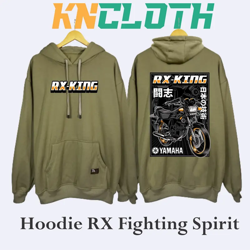 JAKET HOODIE RX-KING FIGHTING SPIRIT MARKERCLOTH PREMIUM EDITION FREE GIFT MINIGRAM EMAS BIG SIZE (M,L,XL,3XL,4XL,5XL) Custom Fleece 4