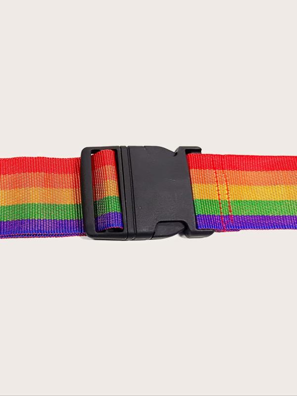 LGBT Portable Rainbow Stripe Print Luggage Strap, Nylon Travel Belt for Suitcase, Bag, Carry-on 5