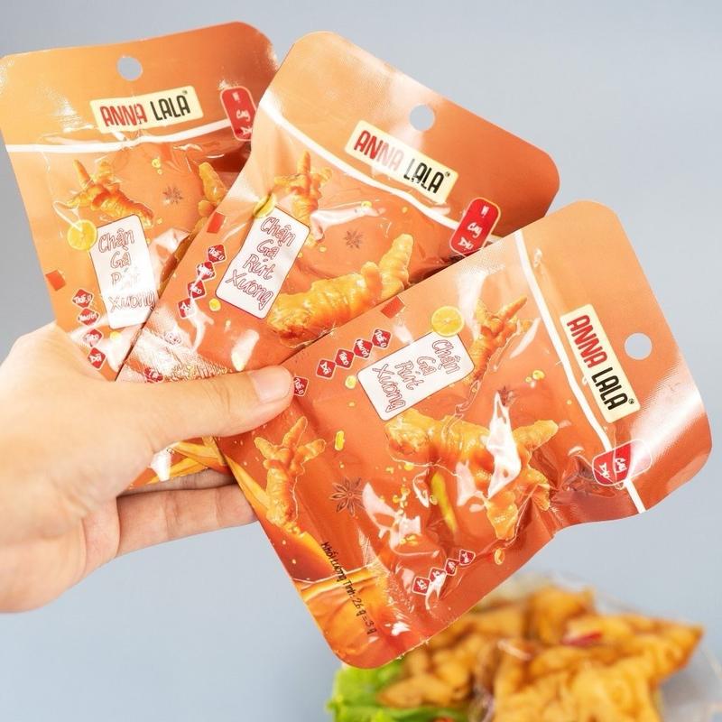 {Kèm muối chấm} Combo 30 và 20 túi chân gà rút xương Anna Lala Cay dịu nhẹ 29g. Food Chua Đường Ăn Vặt