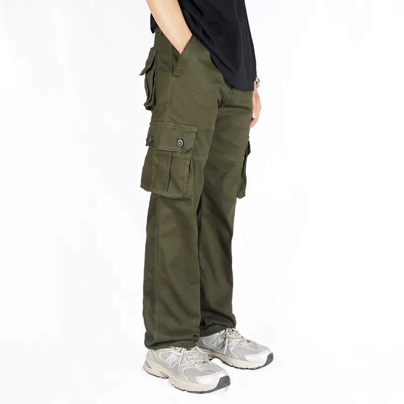 NVSR Long Cargo Pants Hijau Stretch Reguler 1
