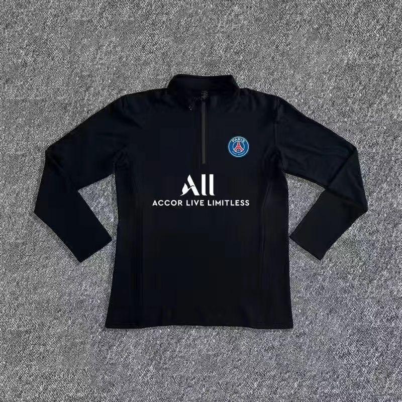 Product Introduction of Trang Phục Tập Luyện Nửa Dây Kéo, Áo Nam, Paris Saint Germain, Thích Hợp Cho Thể Thao Ngoài Trời Bóng Đá, Nhanh Khô, Dài Tay, Chạy Bộ, Cổ Rùa, Năm 2024 Top Sport 2