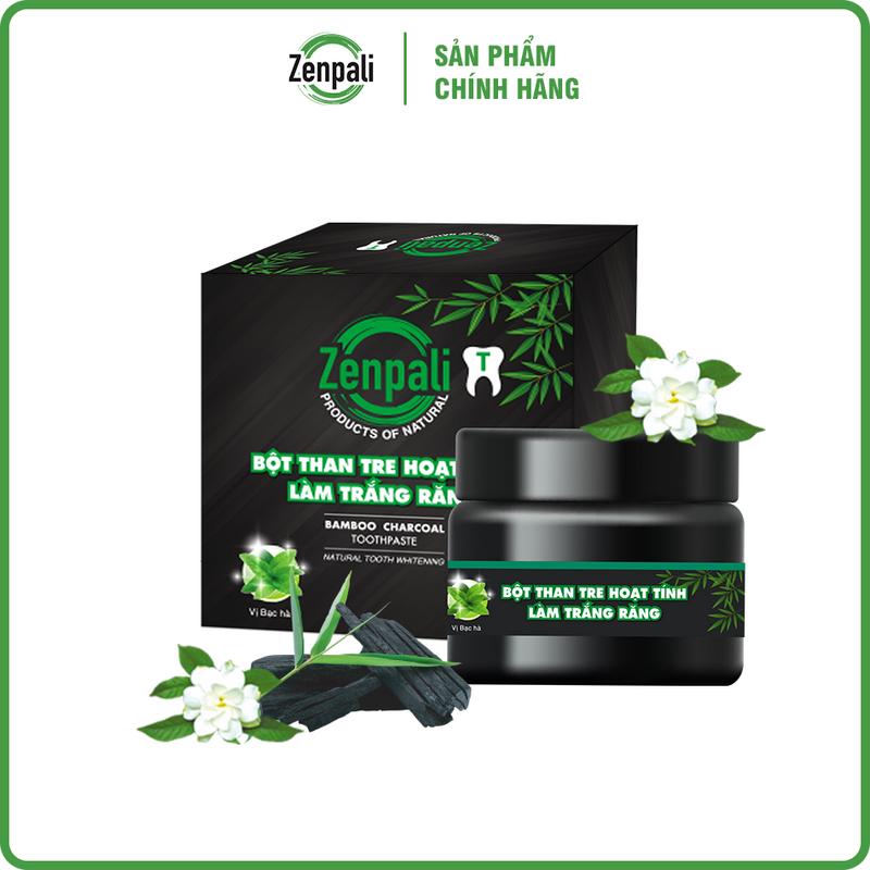 Zenpali Bột Than Tre Hoạt Tính hỗ trợ cải thiện Trắng Răng