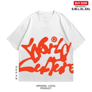 Convergent - Culture Boxy 20s Baju Kaos Distro T Shirt Putih Oversize