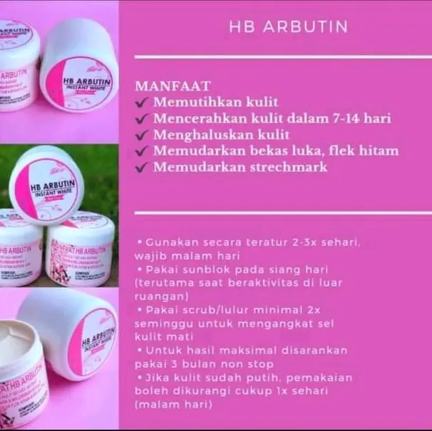 HANDBODY ARBUTIN INSTANT WHITE ORIGINAL 1