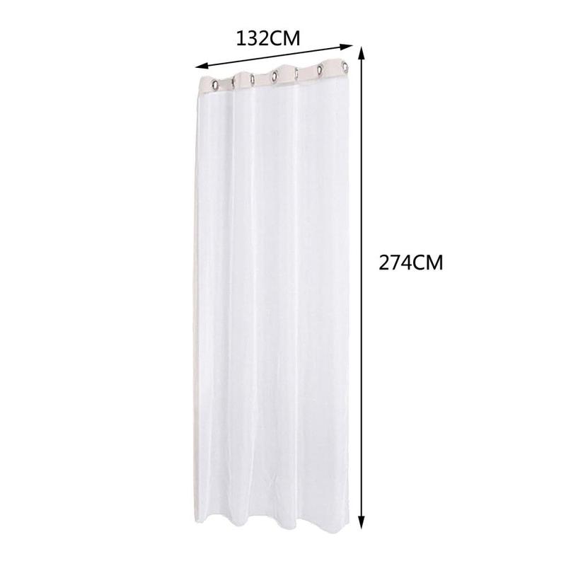 Product Introduction of Outdoor Drapes Patio Curtains - 1 Panels Grommets Top Indoor Outdoor Curtains Waterproof White Patio Sheer Pergola Curtains Drape 1