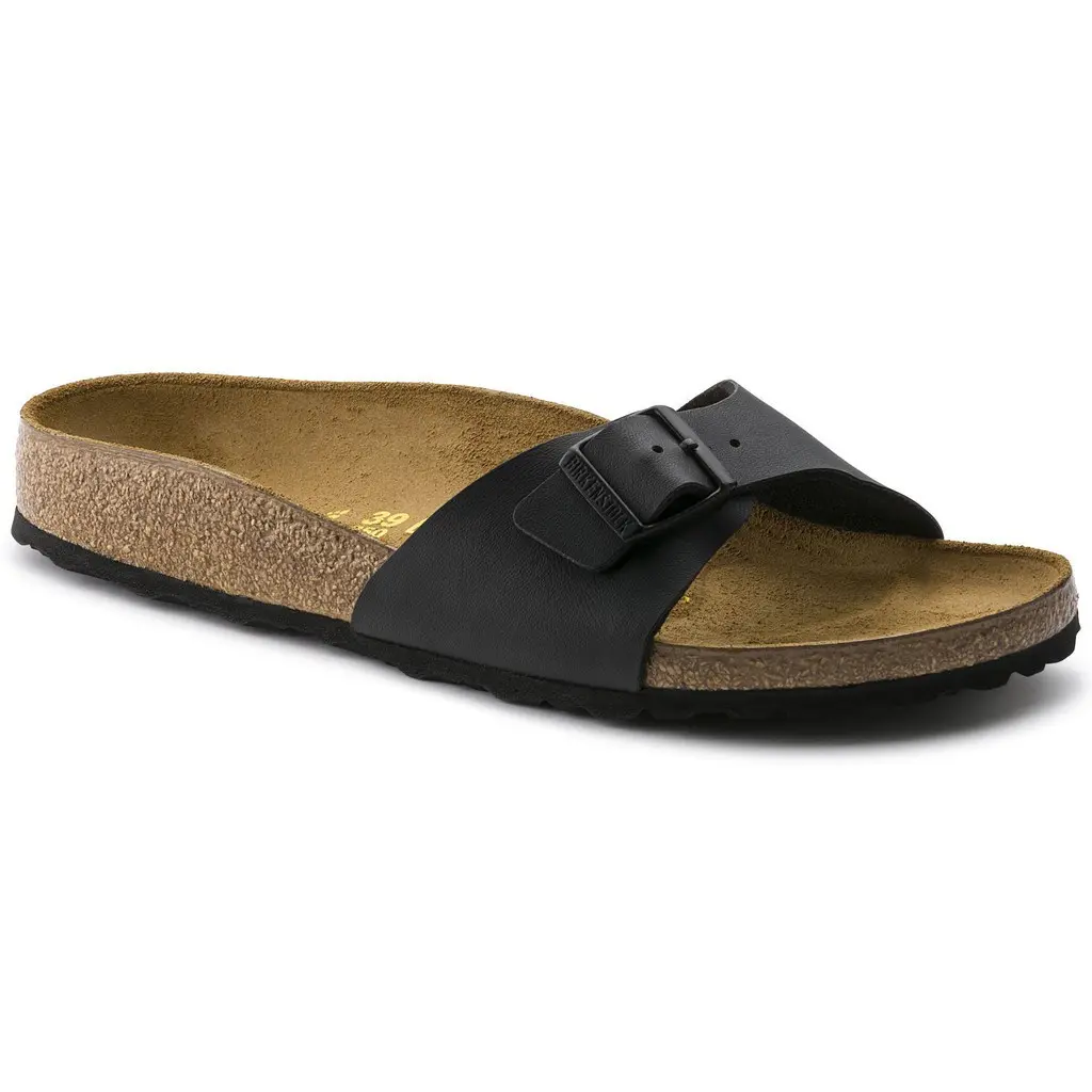 Birkenstocksss single strap sandals black for men women