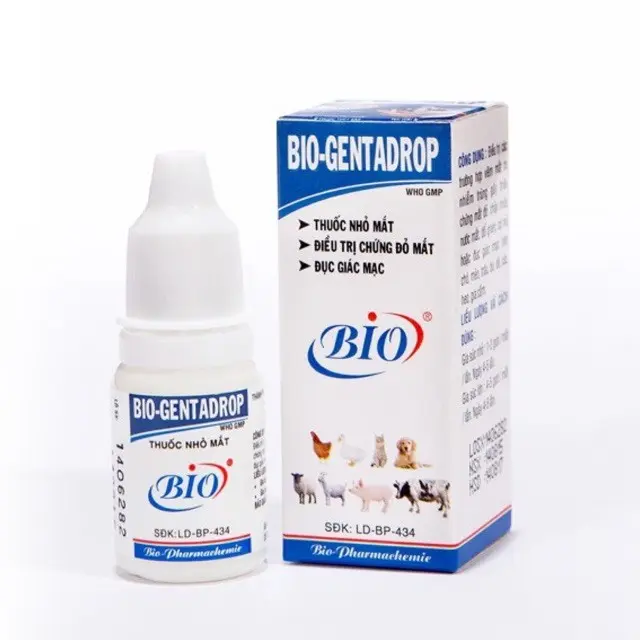 Dung Dịch Nhỏ Mắt Cho Thú Cưng Bio điều trị đỏ mắt, chảy nước mắt thú cưng