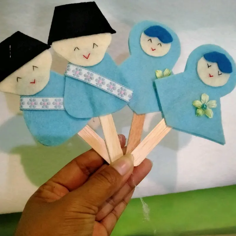 stik karakter absensi//karakter hijab//stik absen/pelengkap absen anak SD 4