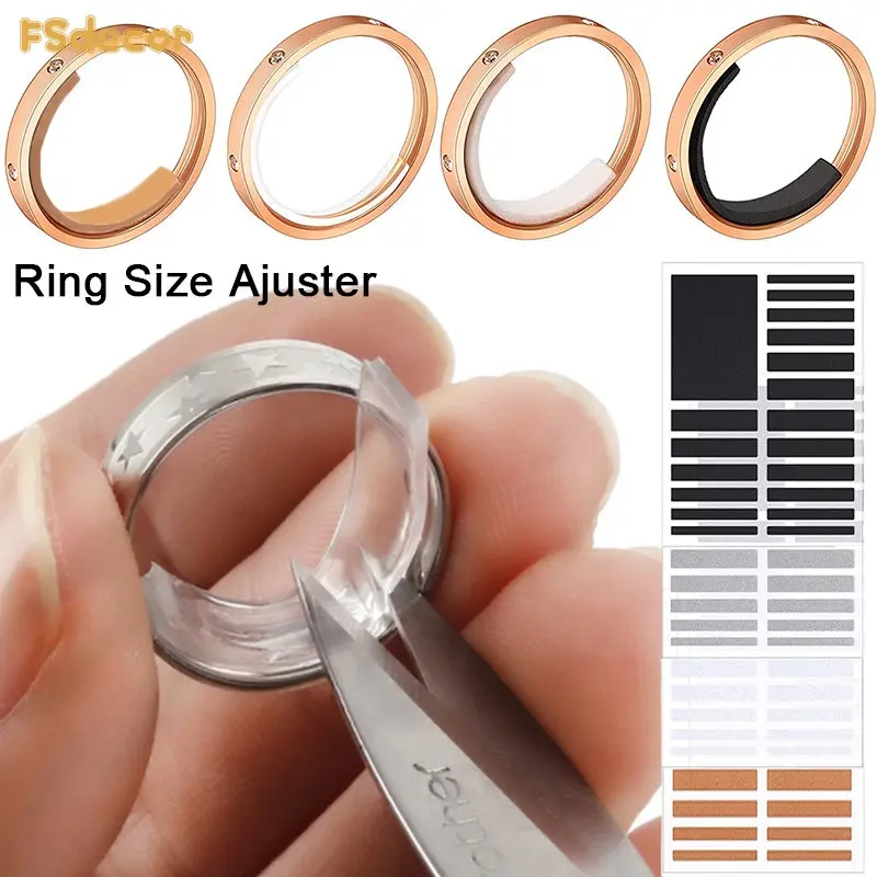 19PCS Silicone Invisible Ring Size Regulator Ring Size Adjusting Pad Spring Small Artifact Reducer Ring Sizer Fit Any Rings