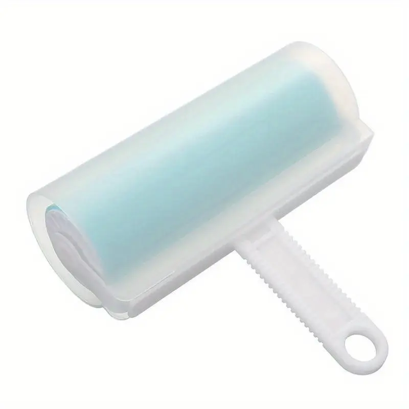 1pc Oversized Reusable Lint Roller - Washable, Multi-Color Sheets (Yellow, Pink, Blue), Ideal for Pet Hair & Dust Removal on Bedroom, Clothing, Bedding & Furniture, Lint Remover for Clothes 3