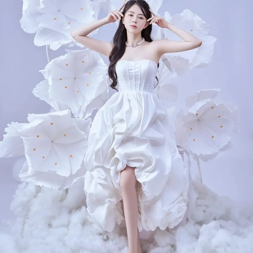 ĐẦM NHÚNG TẦNG LAI ĐUÔI TÔM 3 MÀU ( eo dưới 72cm)