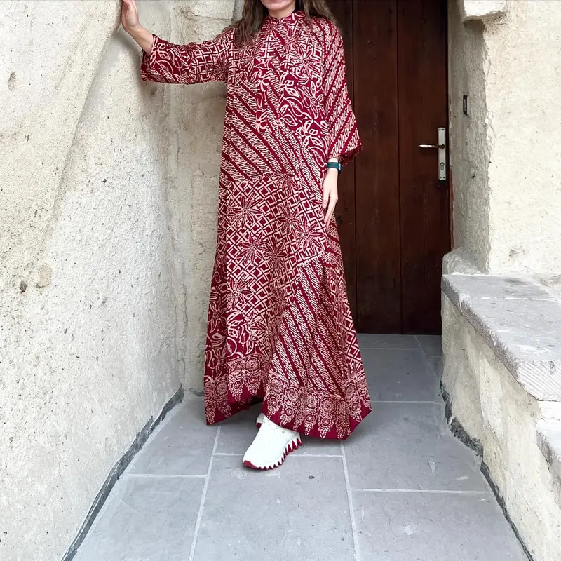 Lausboutique-Abaya Ratiba-Seri Goreme-Kaftan Batik Wanita Ramadhan Fit Muslim 0