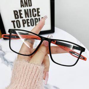 แว่นตาสายตาสั้น, ป้องกันแสงสีฟ้า, วัสดุ TR, ขาตั้งน้ำหนักเบาพิเศษ, การออกแบบสี่เหลี่ยม, ทันสมัยและเทคโนโลยีรวมกัน, ให้การป้องกันที่ครอบคลุมของดวงตา, ช่วยให้คุณดูดีที่สุดในทุกโอกาส