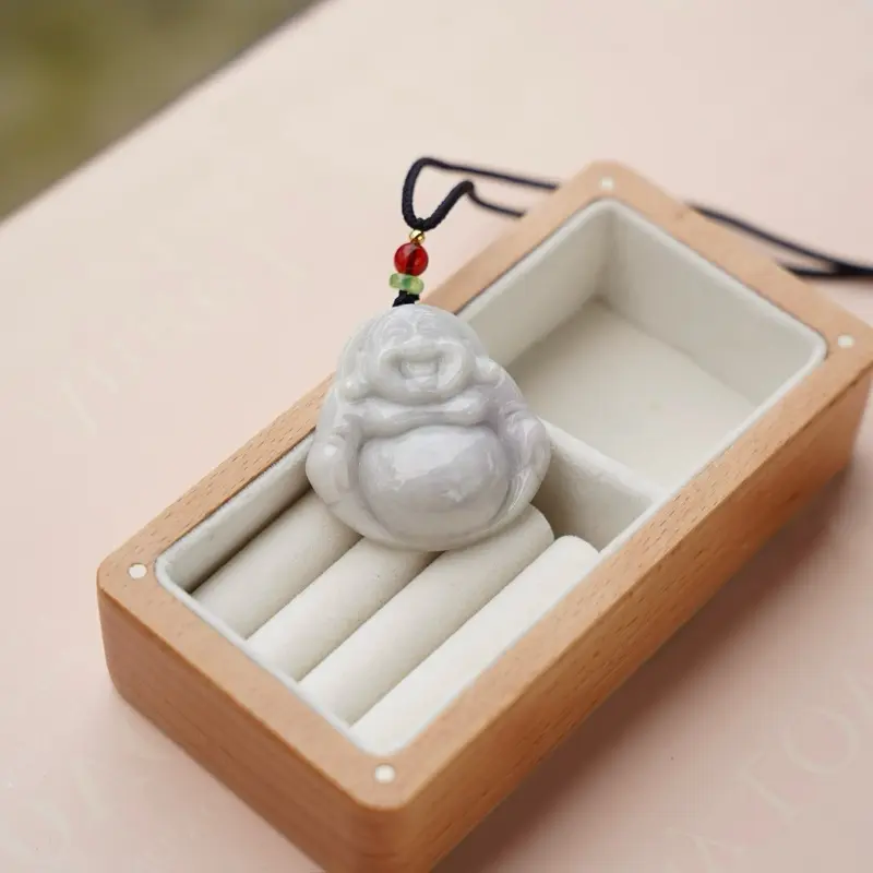 Mặt dây chuyền tượng Di Lạc ngọc phỉ thuý