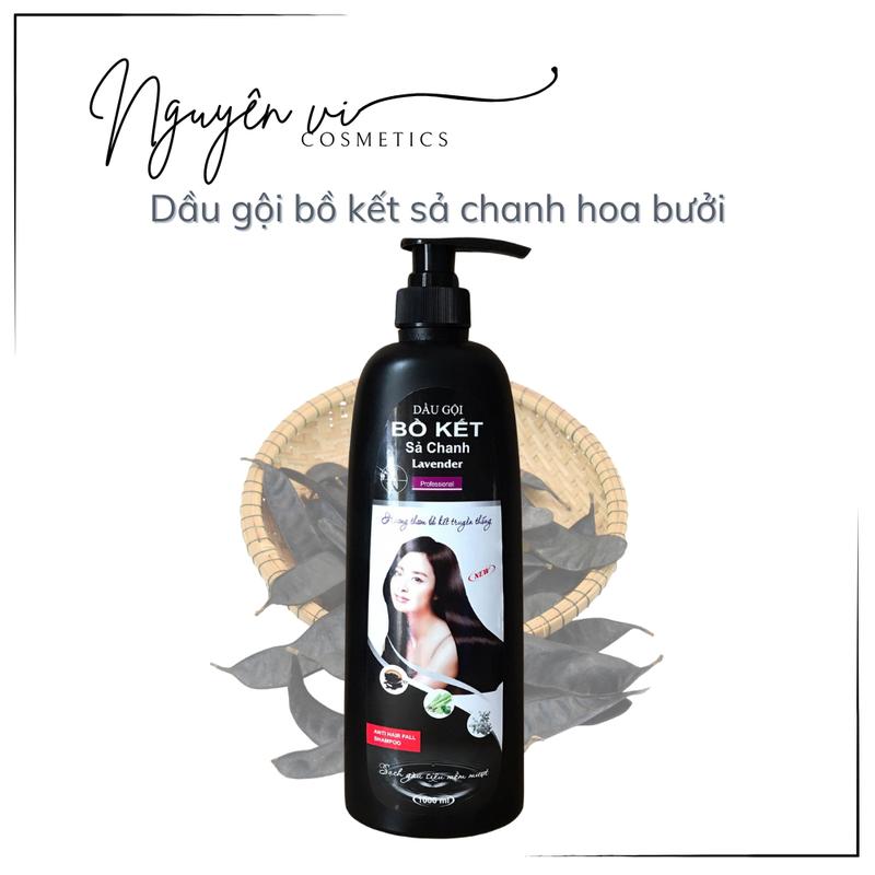 Dầu gội bồ kết sả chanh hoa bưởi 1000ML - Giúp tóc mềm mượt chắc khỏe